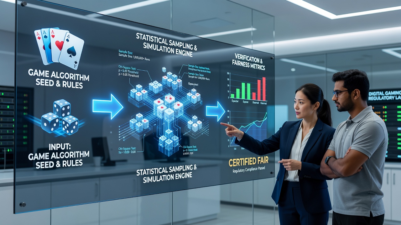 Statistical sampling analysis for digital table game fairness verification