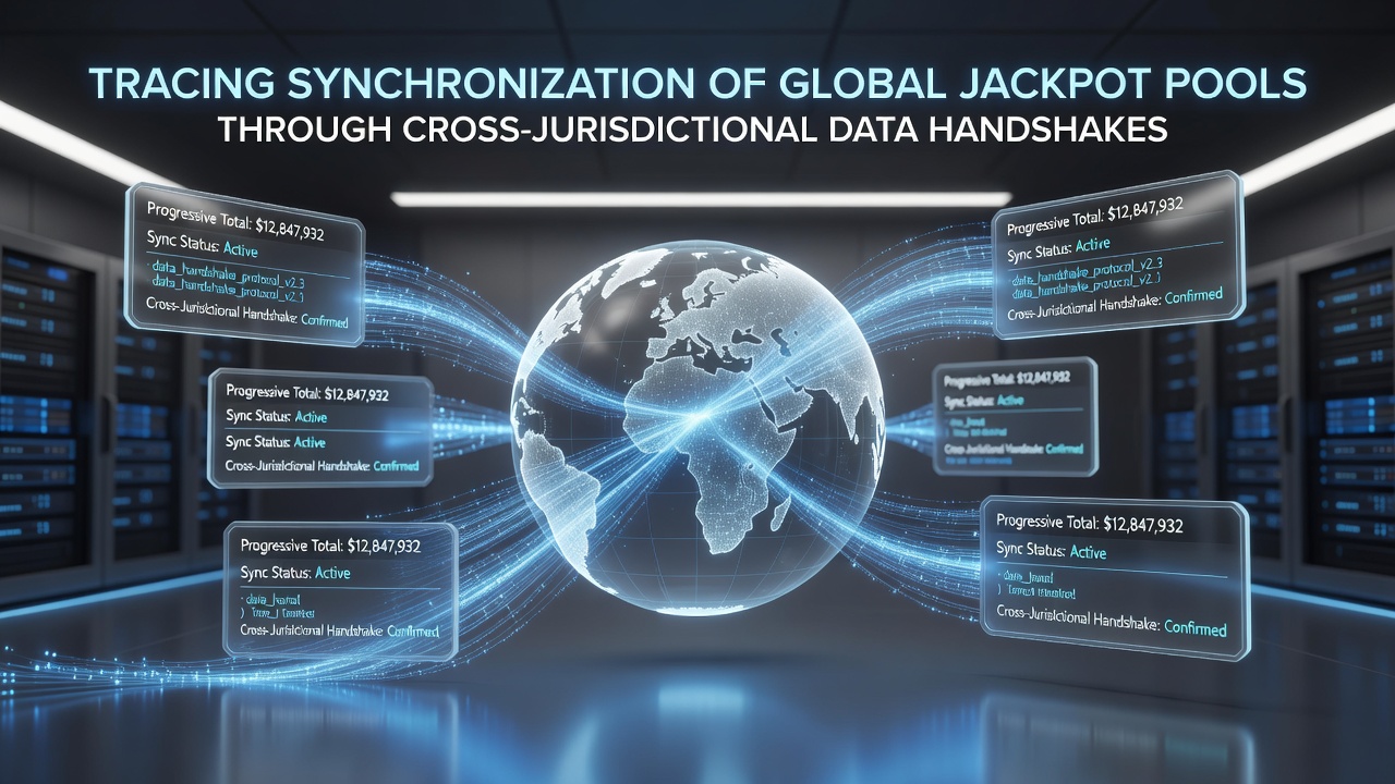 Server room infrastructure supporting real-time jackpot data synchronization across slot networks