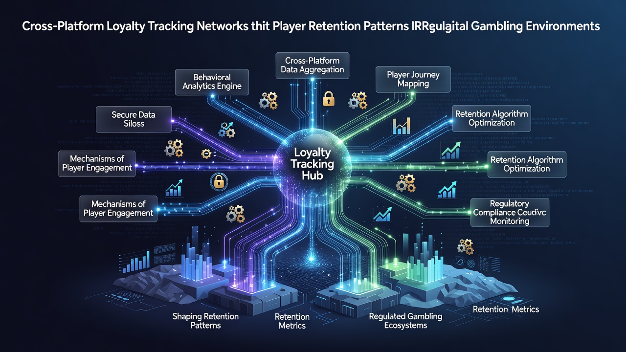 Cross-platform loyalty tracking networks in regulated digital gambling environments showing data flow between platforms