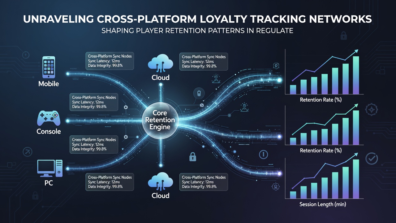 Analytics dashboard illustrating player retention patterns driven by loyalty tracking networks
